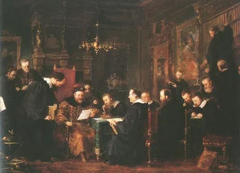  Gabor Bethlen among his ScholarsnMagyar: Bethlen Gabor tudosai kozottn